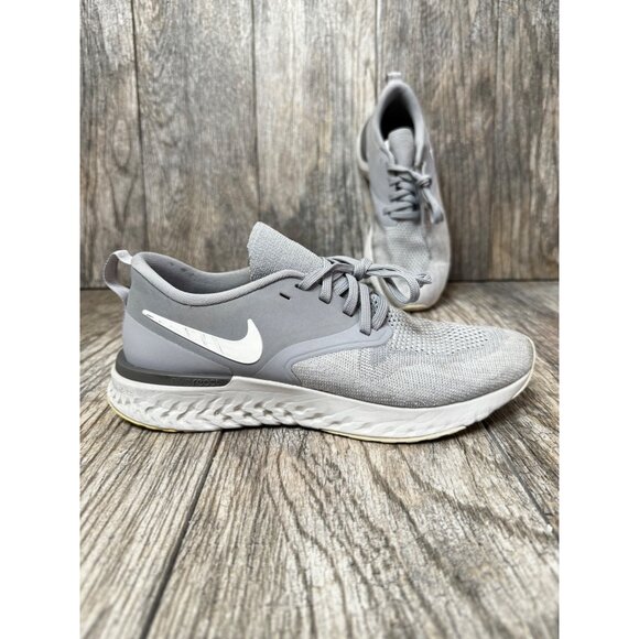 NIKE ODYSSEY REACT FLYKNIT WOLF GRAY WHITE SNEAKERS WOMEN SIZE 8 AH1016 - Picture 10 of 12